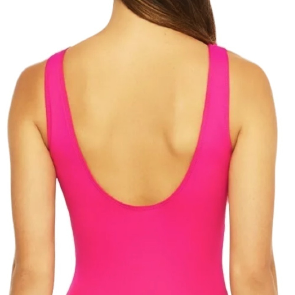 Ralph Lauren Orchid Tummy-Control Underwire Ruffled One-Piece Swimsuit - Picture 7 of 10